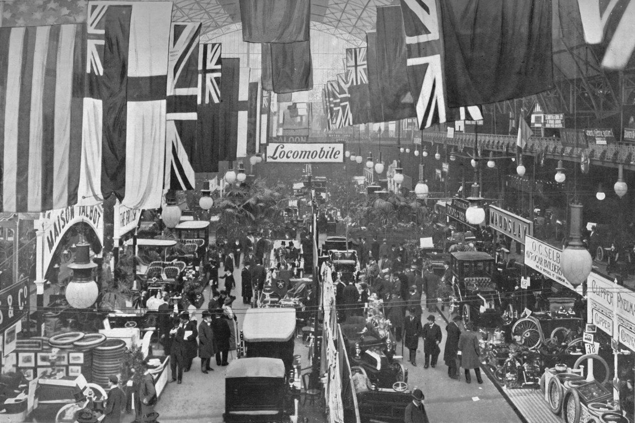 Na automobilové výstavě, Agricultural Hall, Islington, Londýn, 1902 1903 od Unbekannt