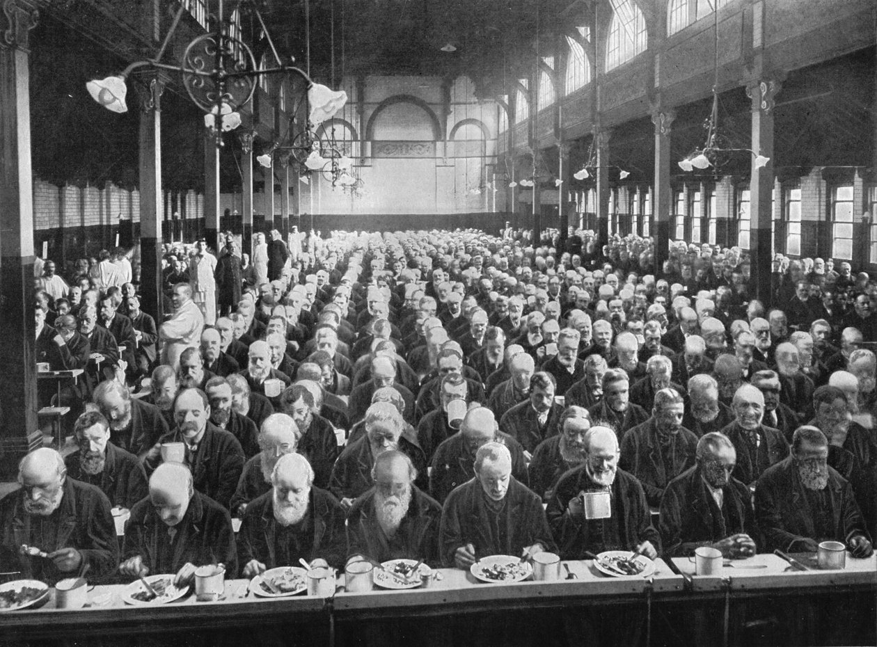 Na večeři, St Marylebone Workhouse, Londýn, c1901 1903 od Unbekannt