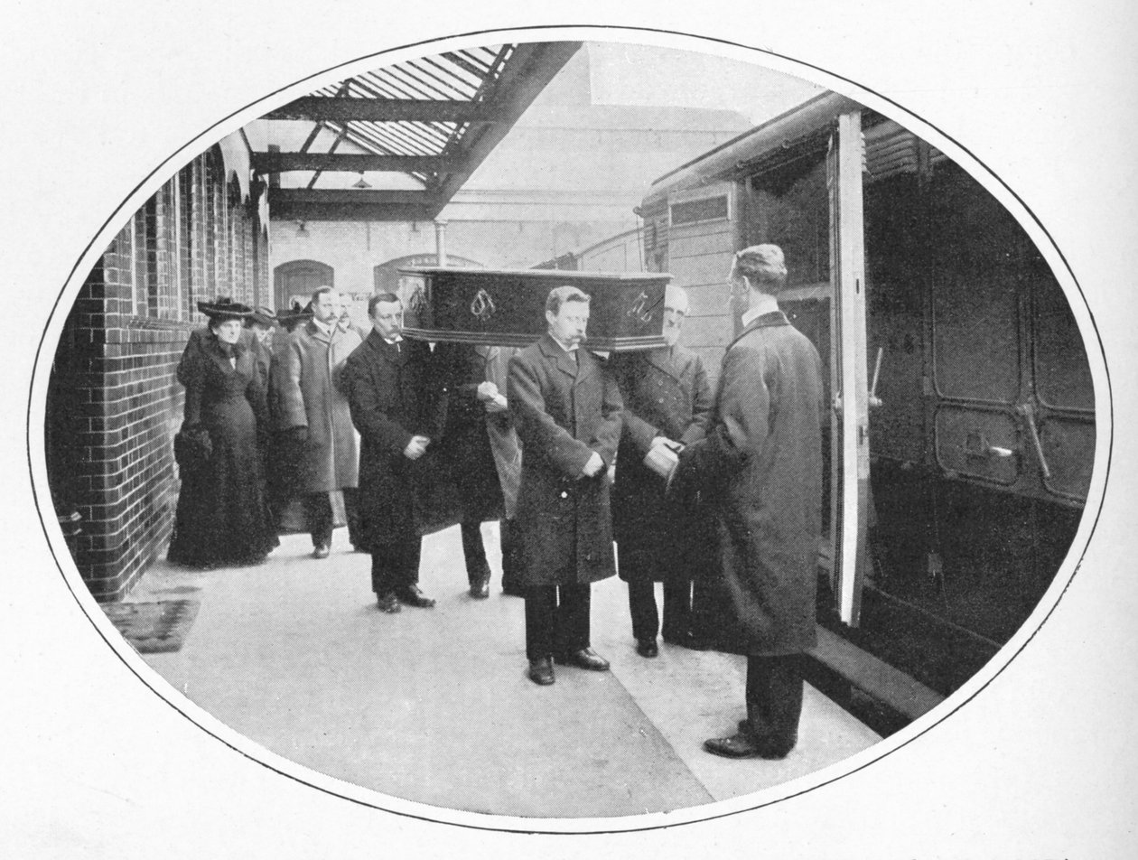 Na stanici Necropolis Companys, Westminster Bridge Road, Londýn, c1900 1903 od Unbekannt