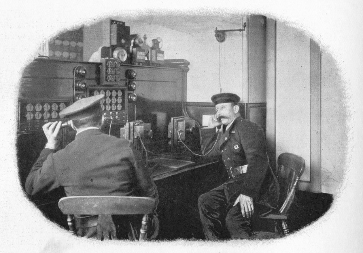 U telefonu, London Fire Brigade, c1900 1901 od Unbekannt