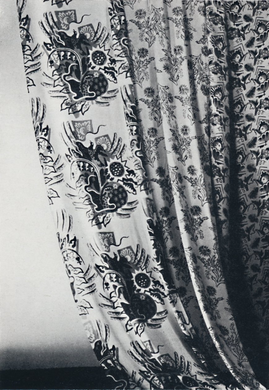 Atelje Miln - skupina blokově potištěných látek ze Švédska, 1940 od Unbekannt