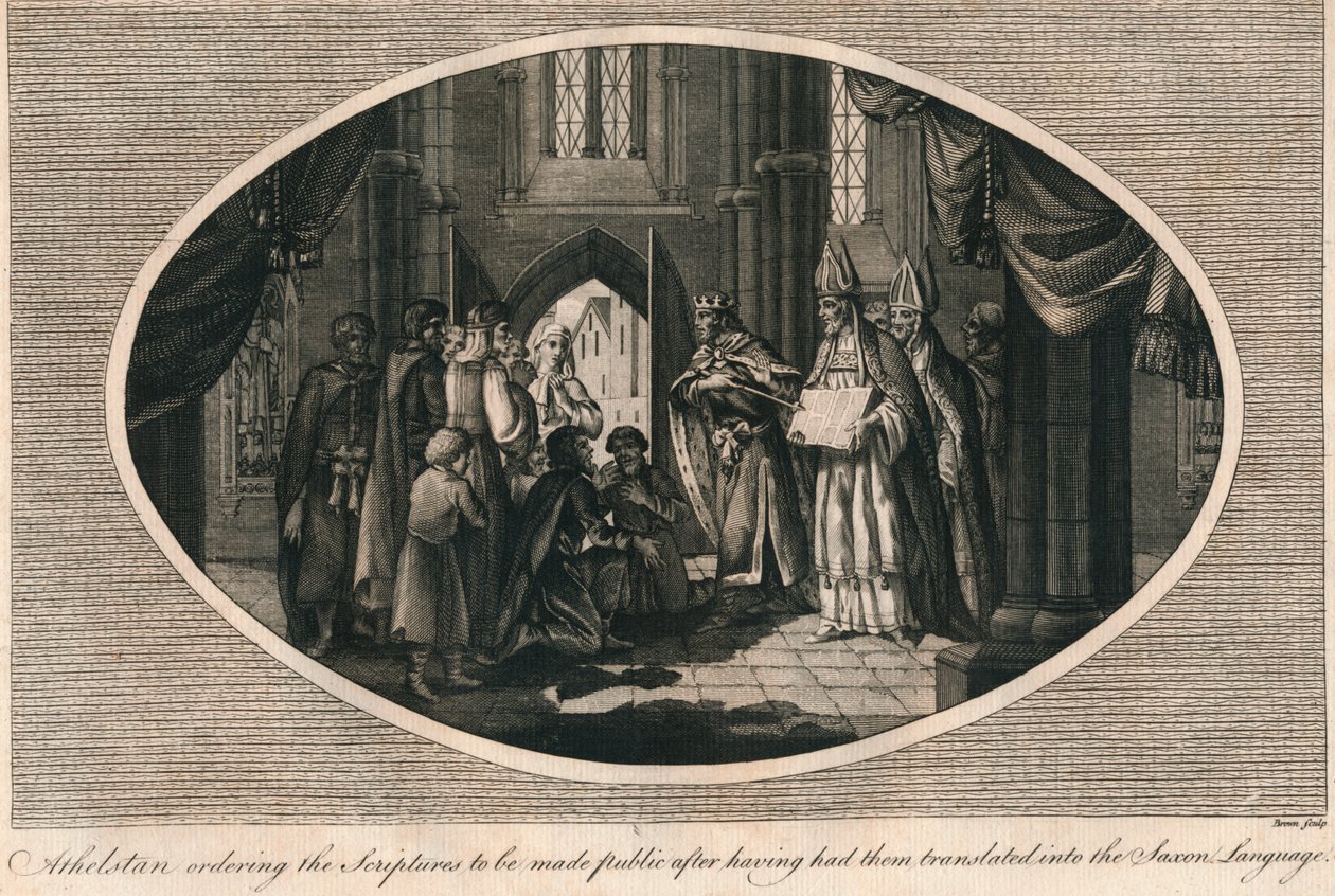 Athelstan nařizuje vydání písem přeložených do anglosaštiny, 930. léta 1793 od Unbekannt