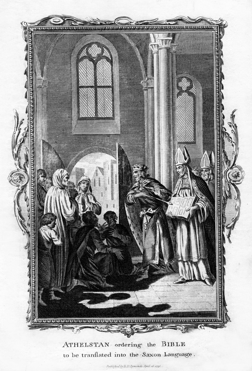 Athelstan nařídil překlad Bible do saského jazyka, 1796 od Unbekannt