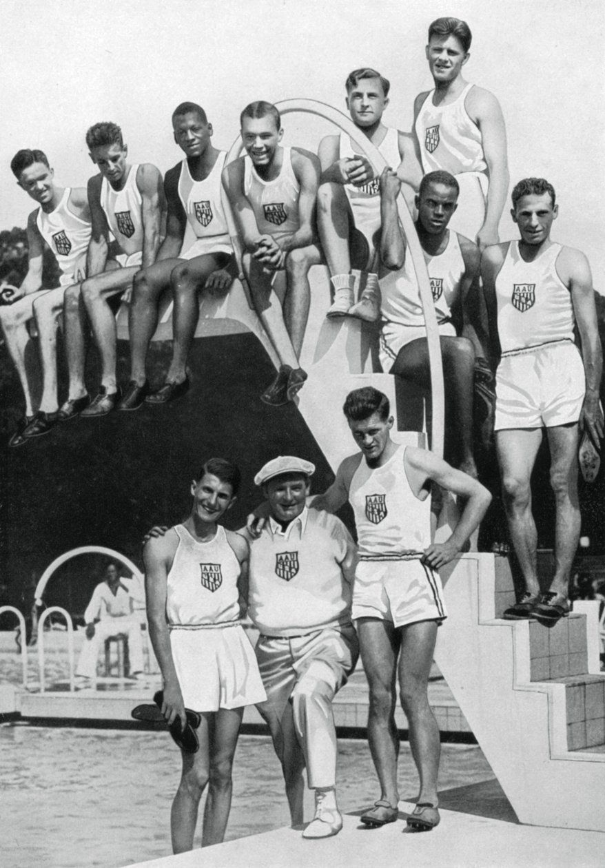 Sportovci na olympijských zkouškách v USA, 1932, 1936 od Unbekannt