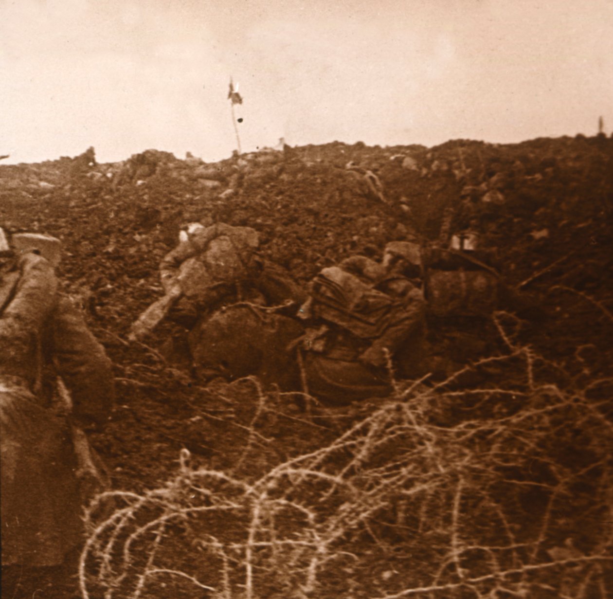 Attack, Les Éparges, severní Francie, 1915 od Unbekannt