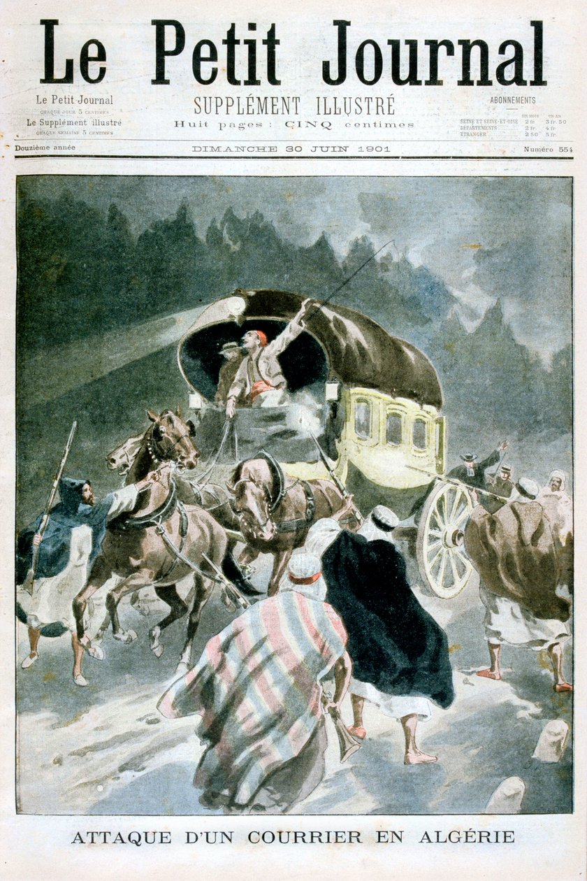 Útok na kurýra v Alžírsku, 1901 od Unbekannt