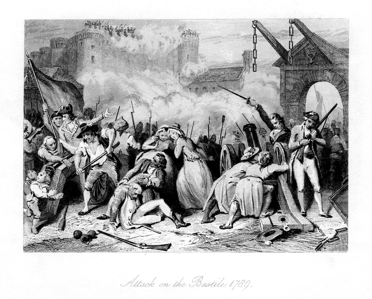 Útok na Bastilu, 1789, 1845 od Unbekannt