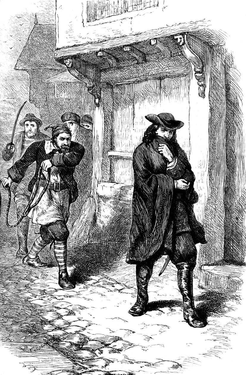 Útok na kapitána Rose, 17. století, 1880 od Unbekannt