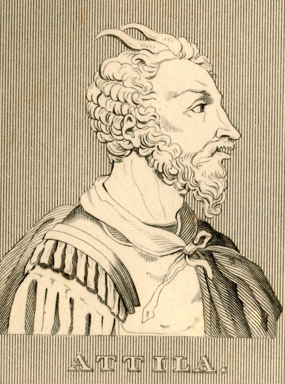 Attila, c406-453, 1830. od Unbekannt