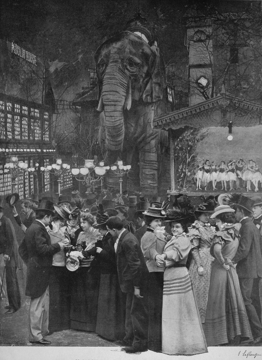 Au Moulin Rouge - Dans Le Jardin, 1900 od Unbekannt