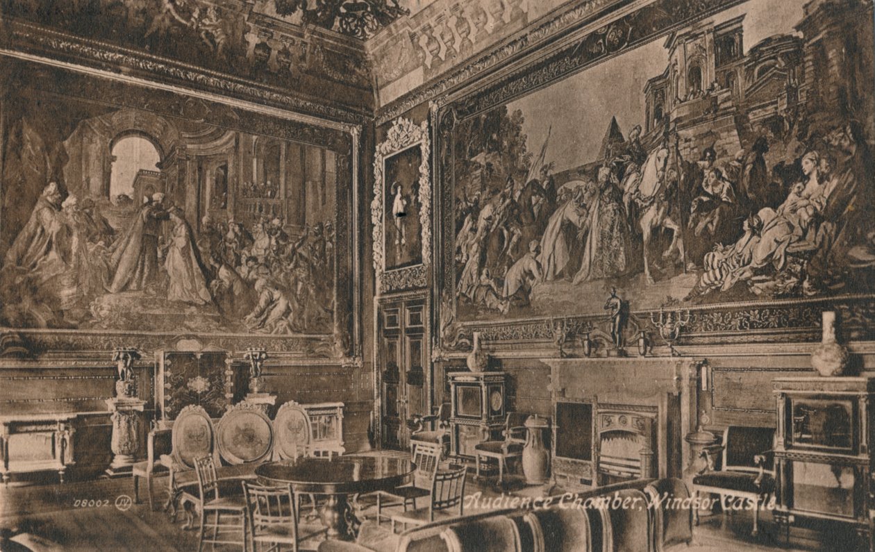 Audienční sál, hrad Windsor, c1917 od Unbekannt