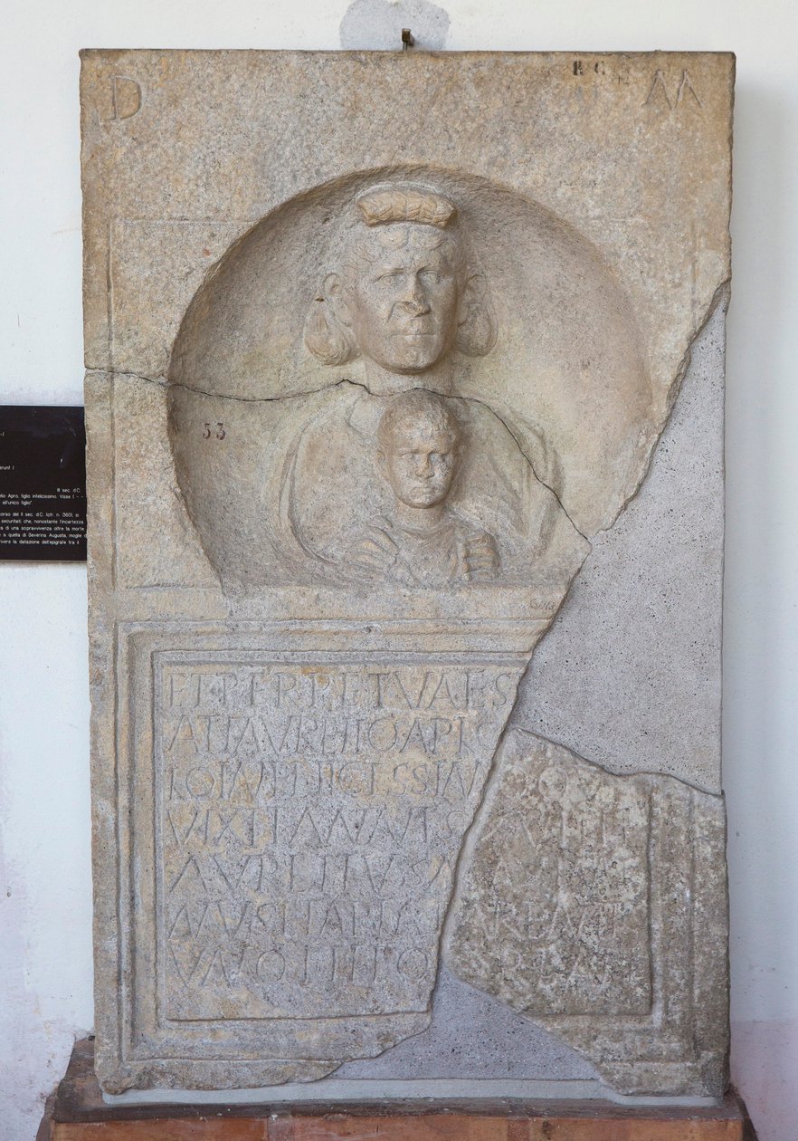 Aurelio Apio, stéla od Unbekannt