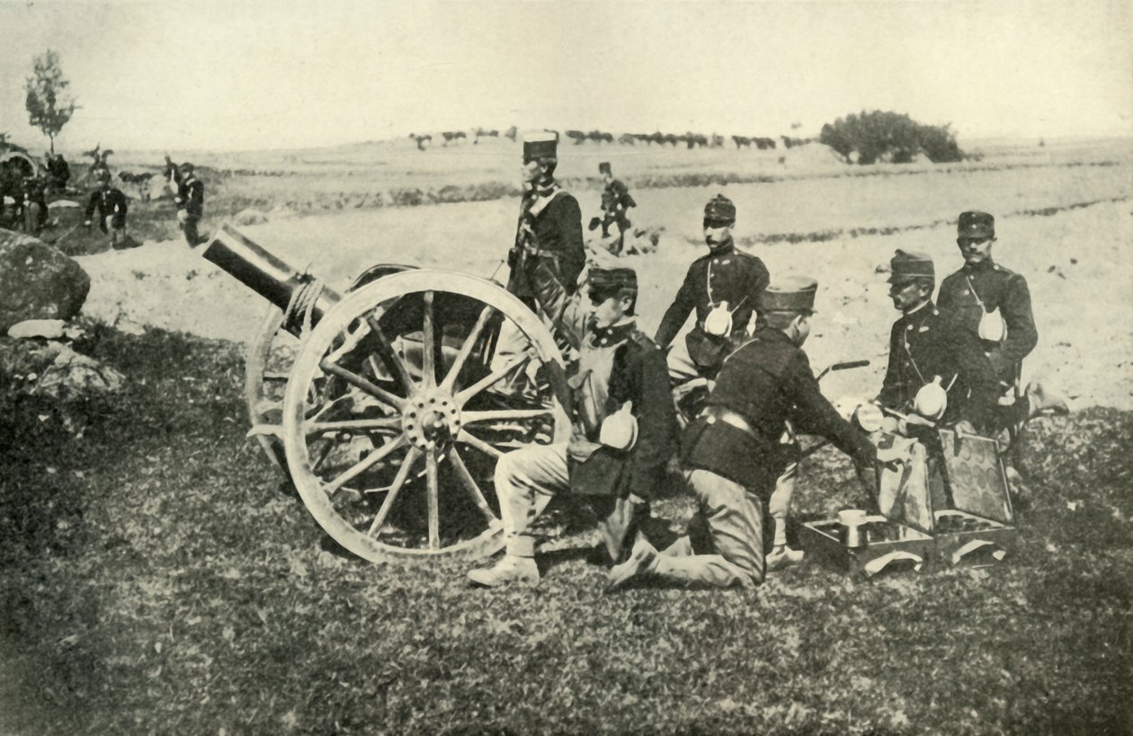 Rakouské dělostřelectvo v poli, 1919. od Unbekannt