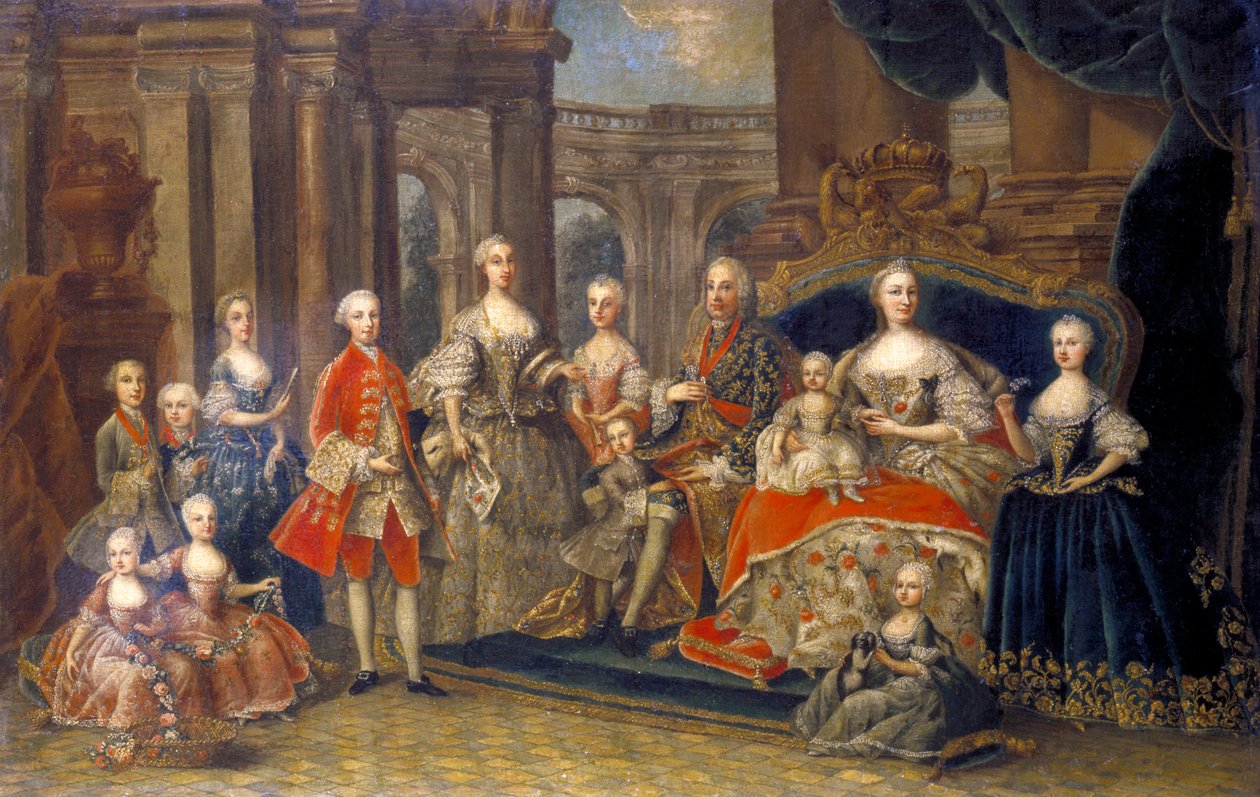 Rakouská císařská rodina, c1764 od Unbekannt