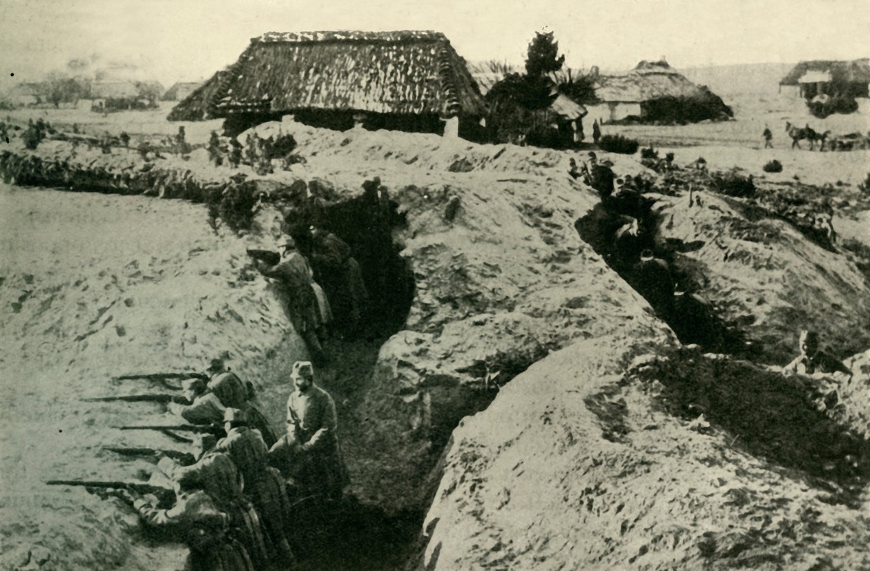 Rakouské zákopy v Karpatech, první světová válka, c1915, c1920. od Unbekannt