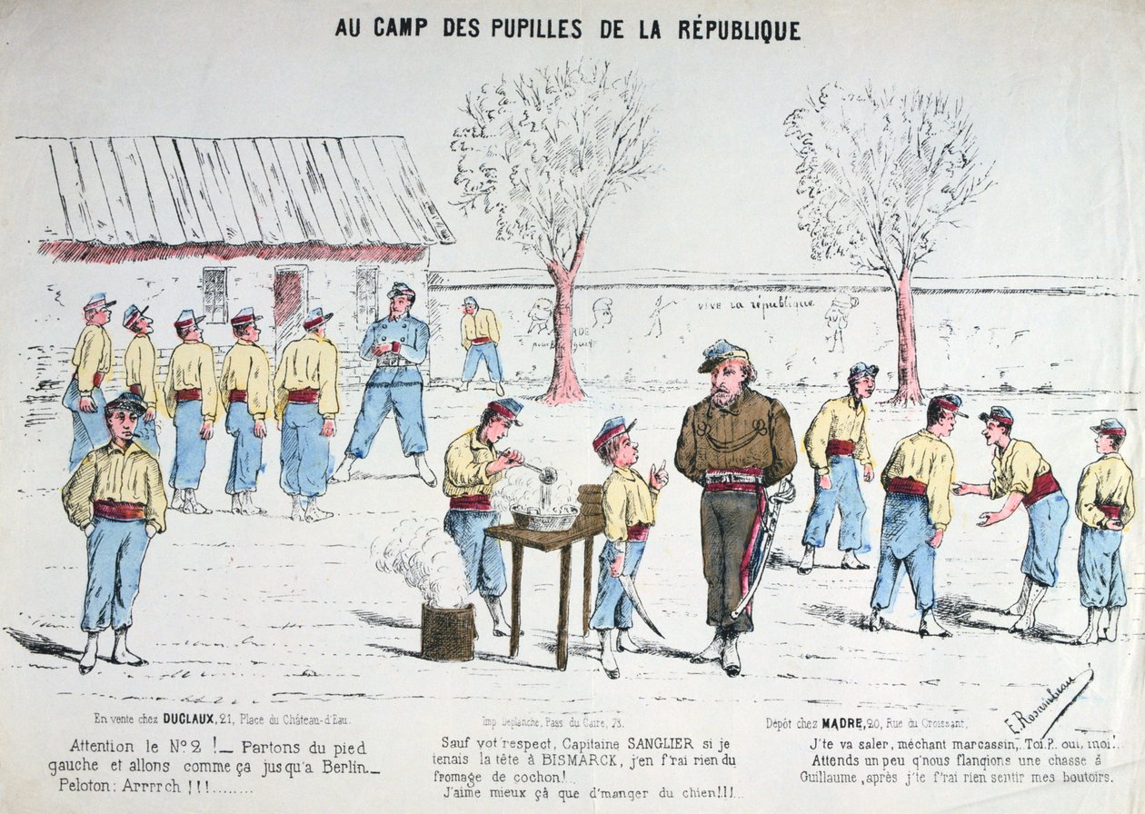Na žákovském táboře republiky, 1871. od Unbekannt