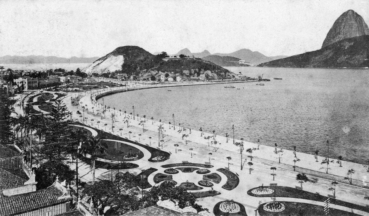 Avenida Beira-Mar, Botafogo, Rio de Janeiro, počátek 20. století od Unbekannt