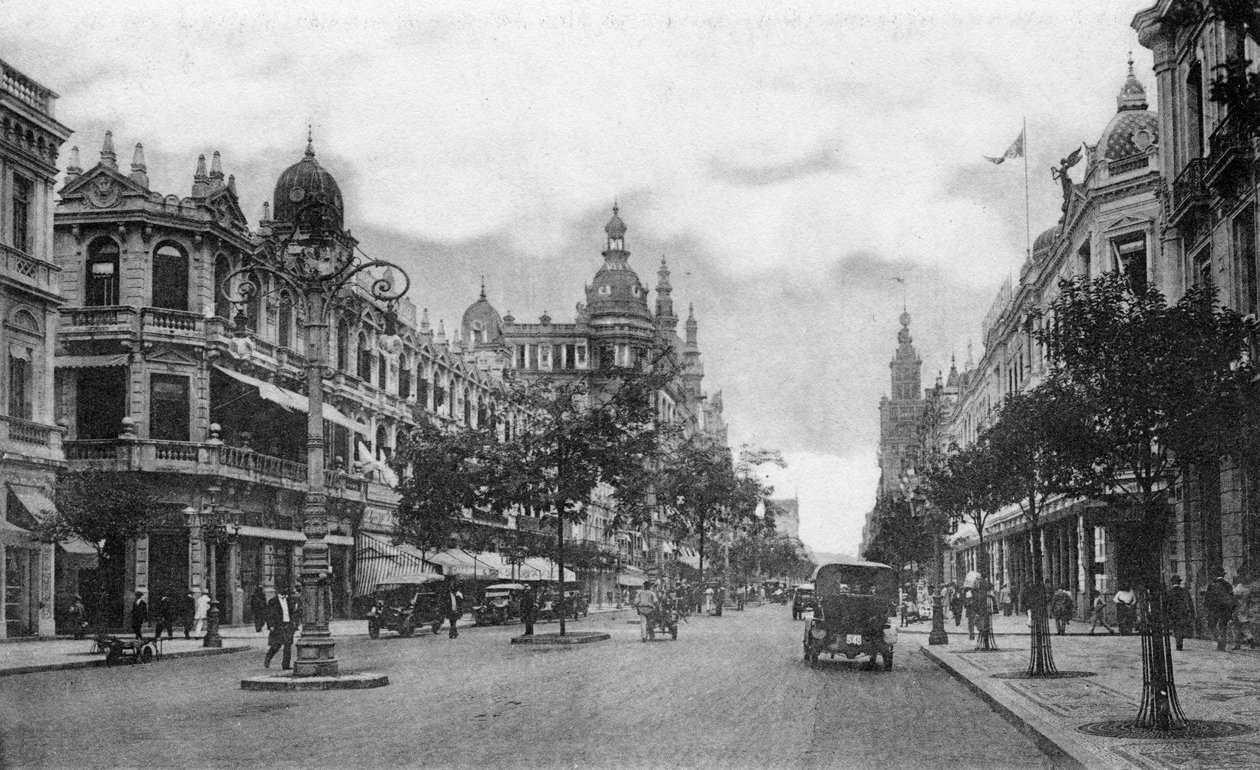 Avenida Rio Branco, Rio de Janeiro, Brazílie, počátek 20. století od Unbekannt