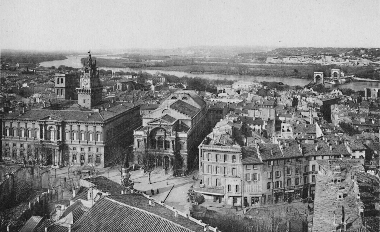 Avignon - Celkový pohled z věže St. Laurent, c1925 od Unbekannt