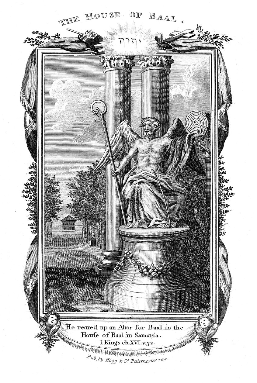 Baal, hlavní bůh Kananejců, 1804 od Unbekannt