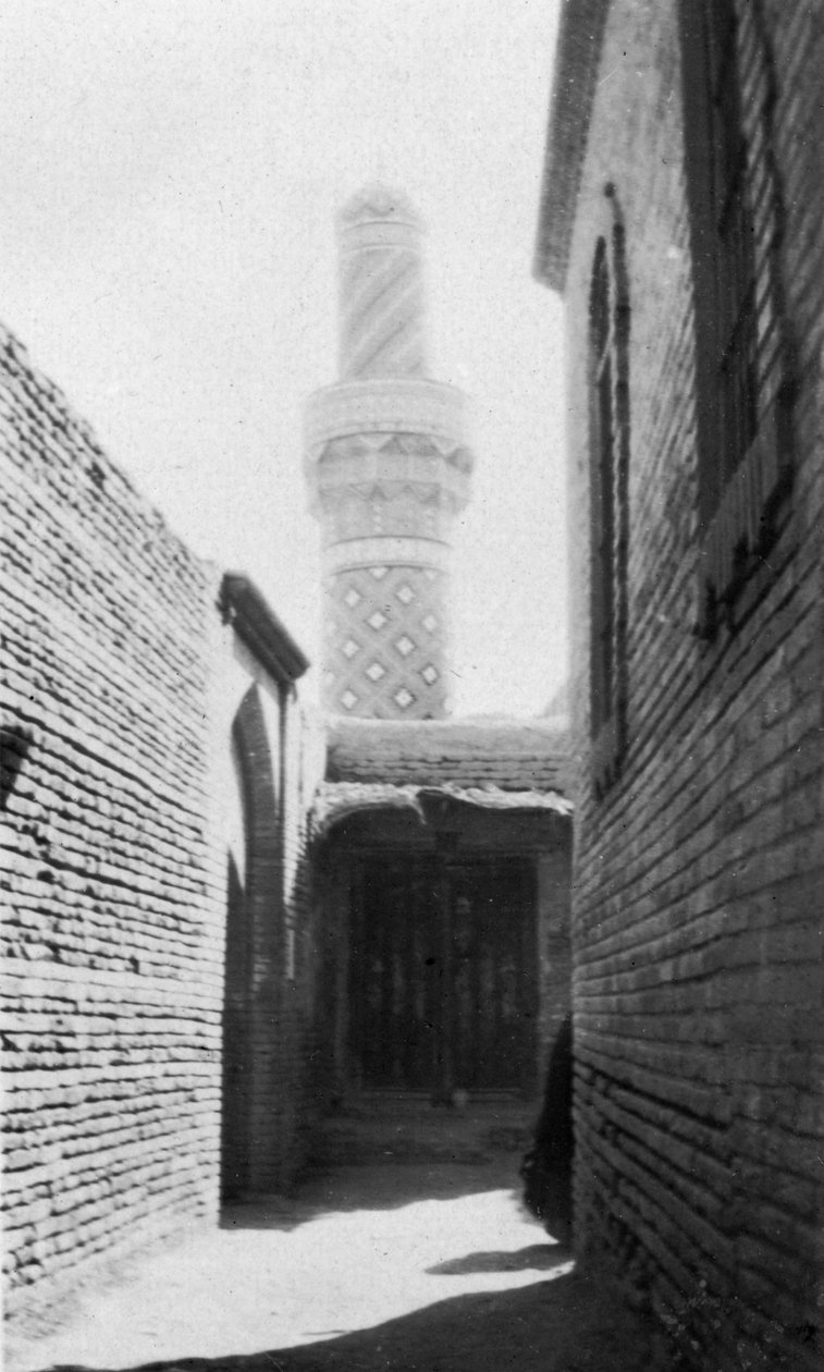 Backstreet a stará mešita, Bagdád, Irák, 1917-1919 od Unbekannt