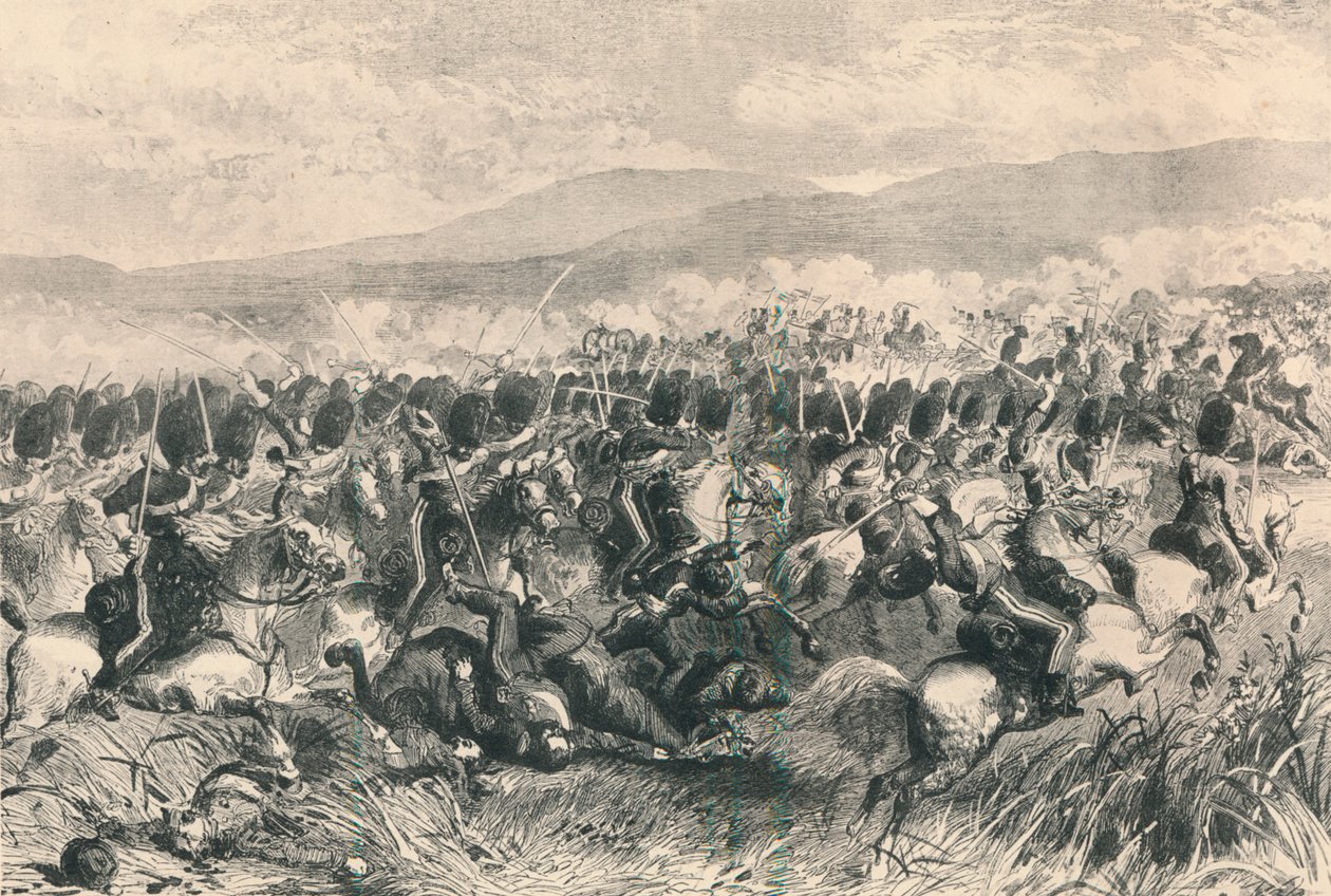Balaclava, 25. října 1854. The Charge of the Scots Greys, 1884 od Unbekannt