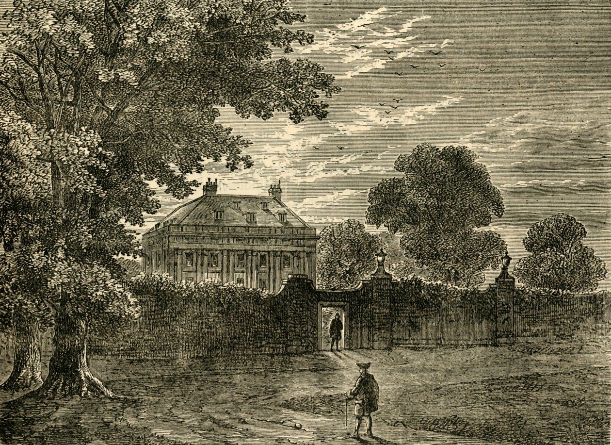 Balmes House v roce 1750, c1876. od Unbekannt