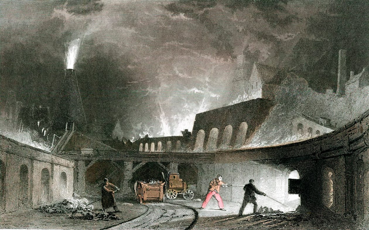 Bank of peces, Lymington Iron Works, Tyneside, Anglie, 1835 od Unbekannt