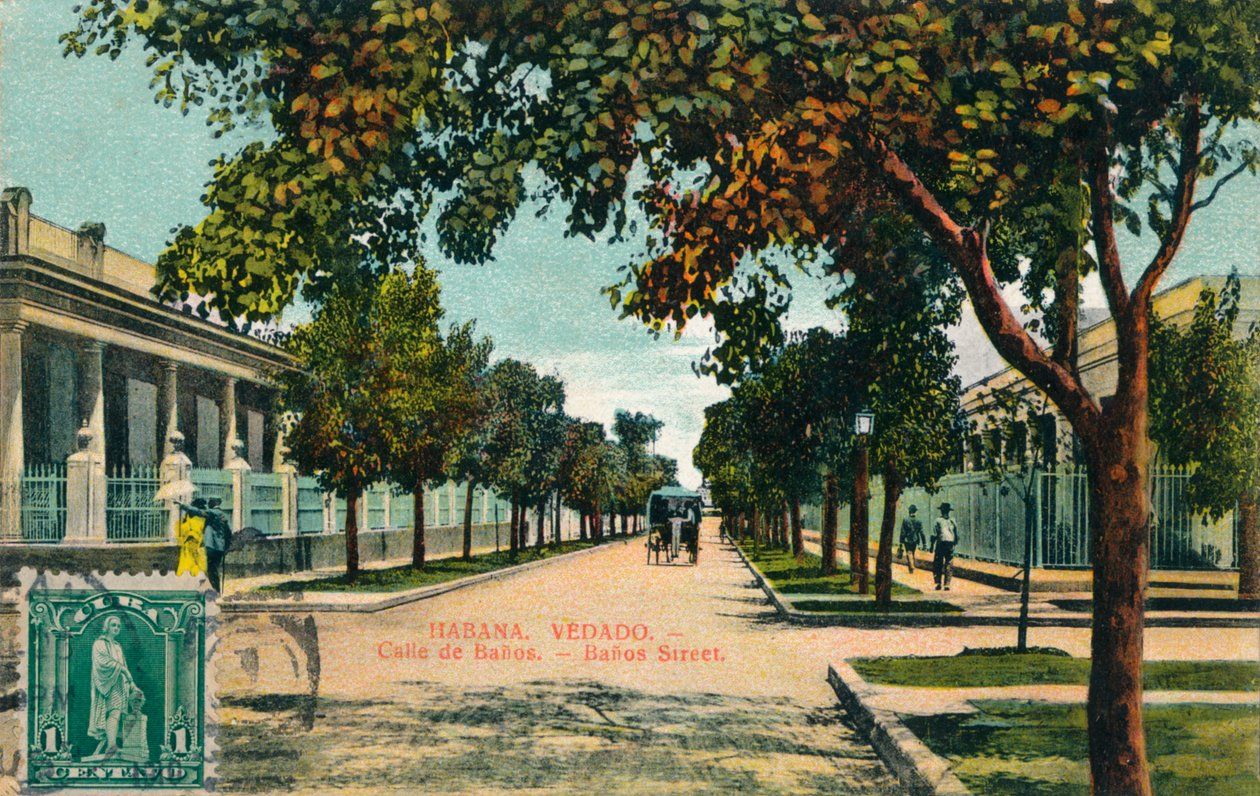 Banos Street, Havana, Kuba, c1910 od Unbekannt