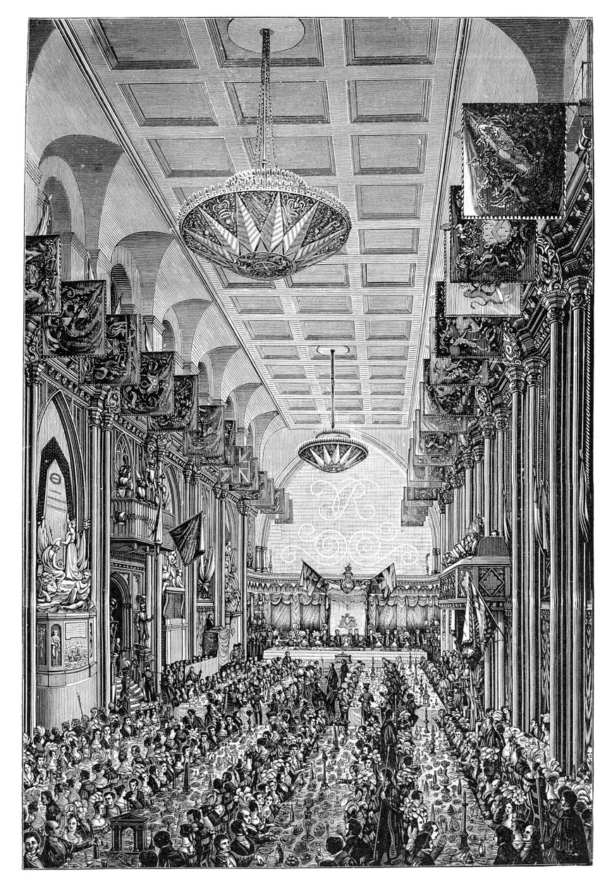 Banket pro královnu v Guildhall, Londýn, 1837, 1900 od Unbekannt