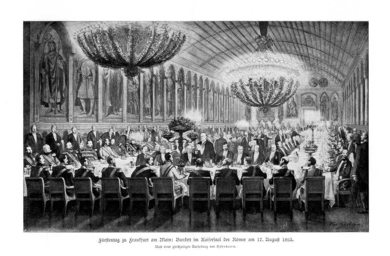 Banket v Emperors Hall, Römer, Frankfurt, 17. srpna 1863, 1900 od Unbekannt