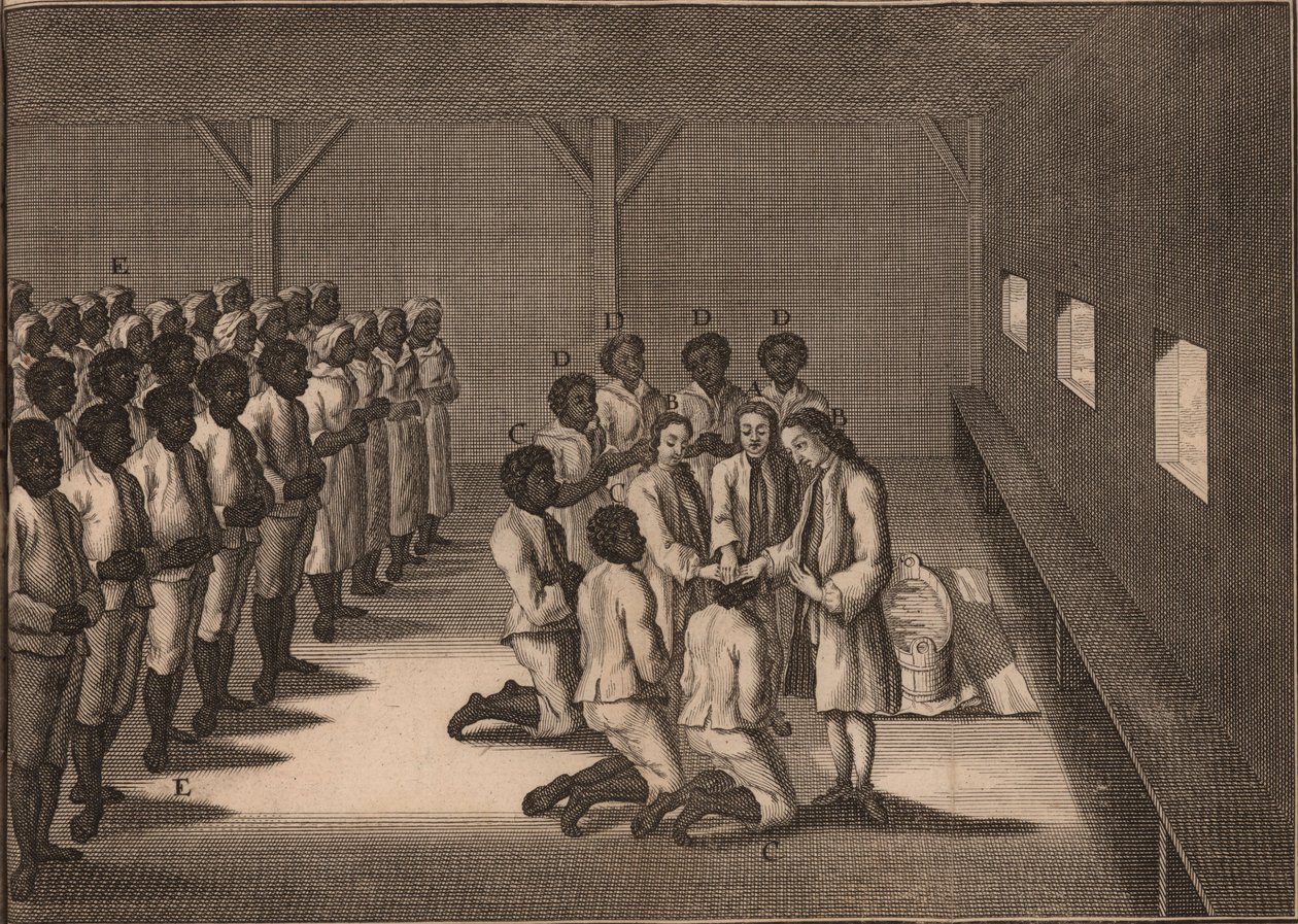 Křest černých otroků, 1757. od Unbekannt