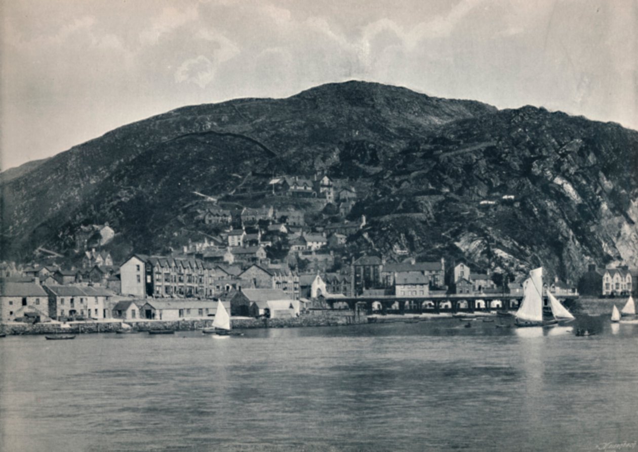 Barmouth - Pohled z Mawddachu, Showing Heights, 1895 od Unbekannt