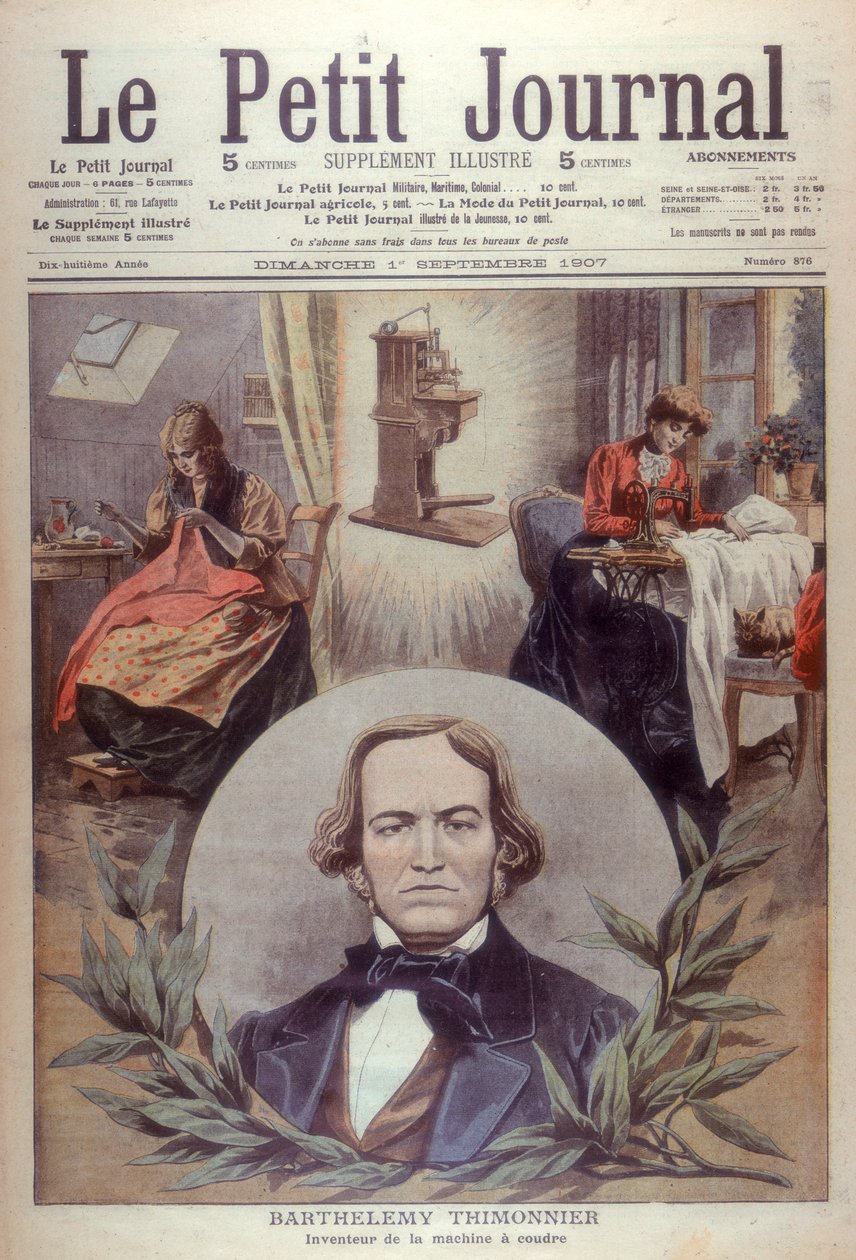 Barthelemy Thimonnier, francouzský vynálezce 19. století, [1907] od Unbekannt