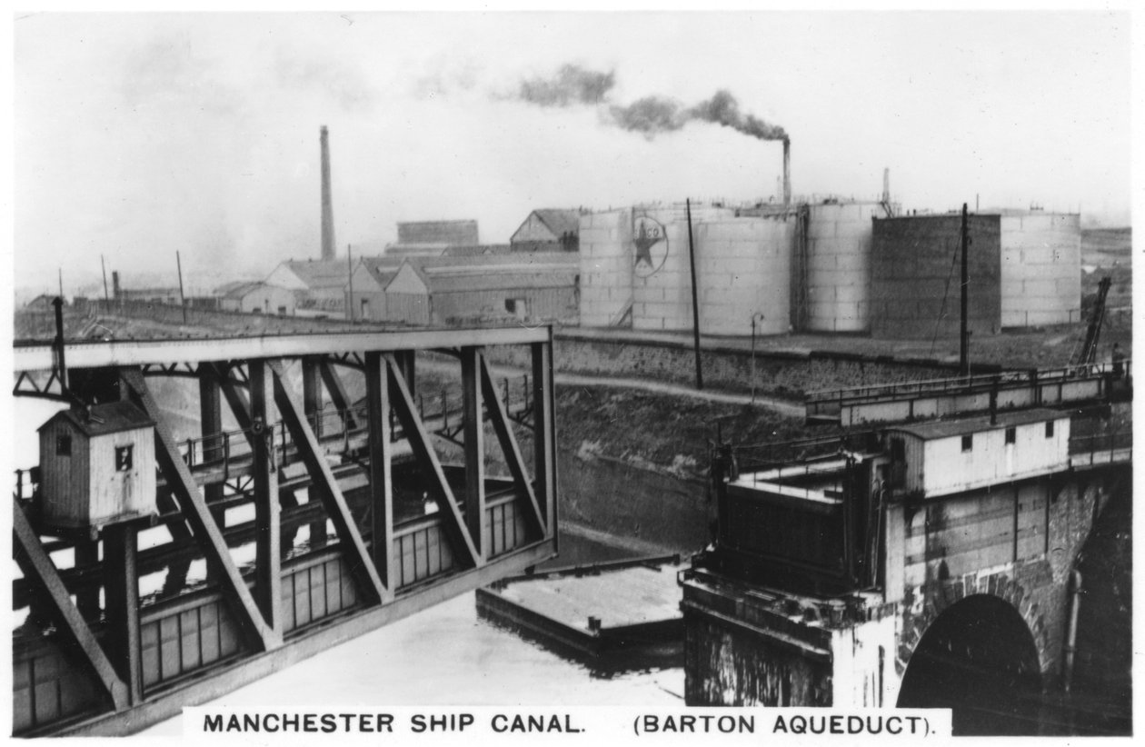Bartonův akvadukt, manchesterský lodní kanál, 1936 od Unbekannt