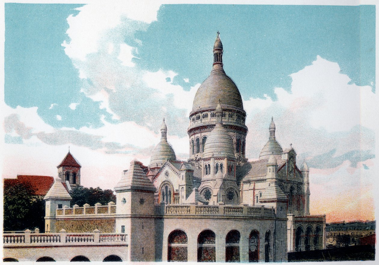 Bazilika Sacre Coeur, Paříž, c1900 od Unbekannt