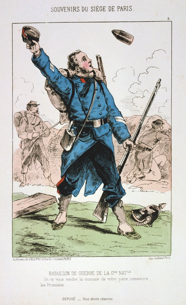 Válečný prapor Národní gardy, obléhání Paříže, 1870-1871 od Unbekannt
