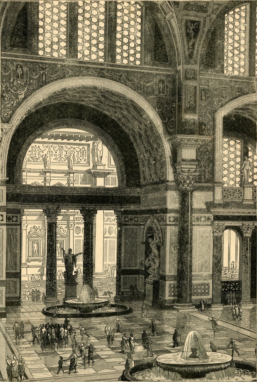 Lázně Caracalla obnoveny, 1890. od Unbekannt
