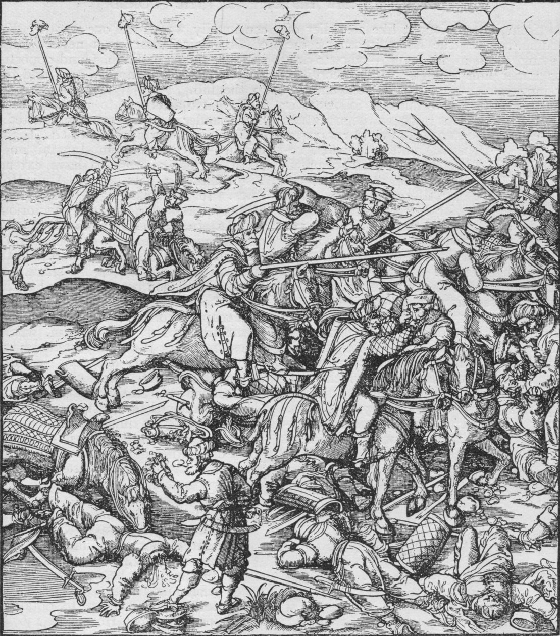 Bitva mezi Mongoly pod vedením Timura a Turky, c1400 1908 od Unbekannt