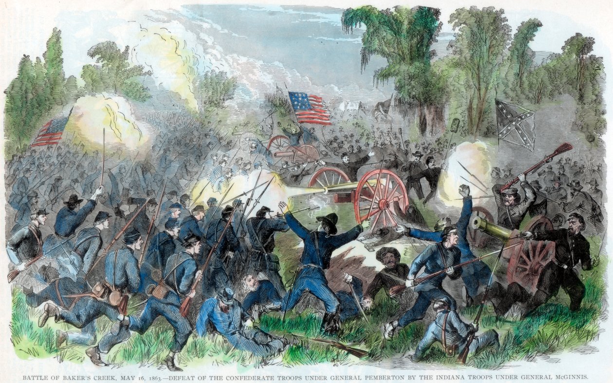 Bitva u Bakers Creek, Mississippi, Americká občanská válka, 16. května 1863 od Unbekannt