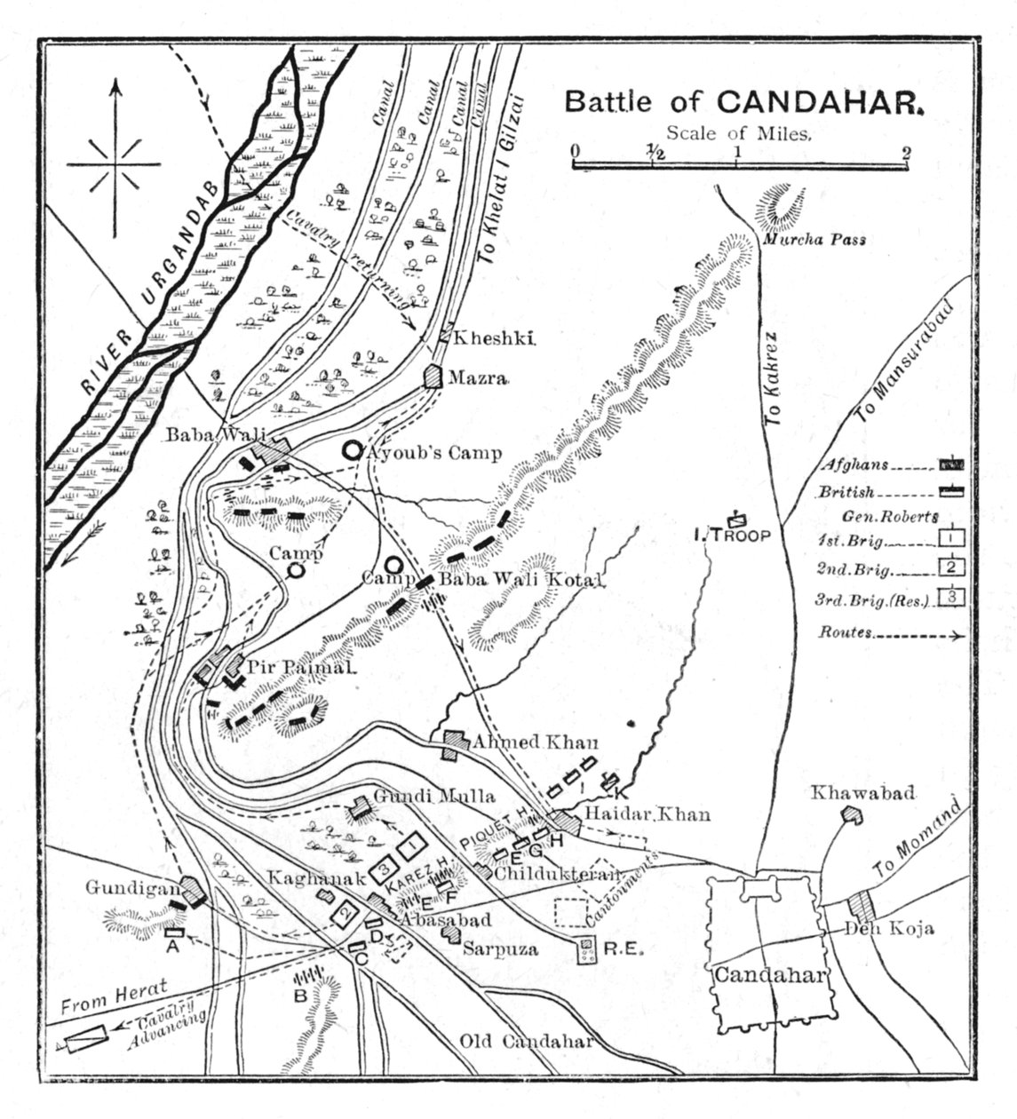 Bitva o Kandahár: Plán, 1902 od Unbekannt