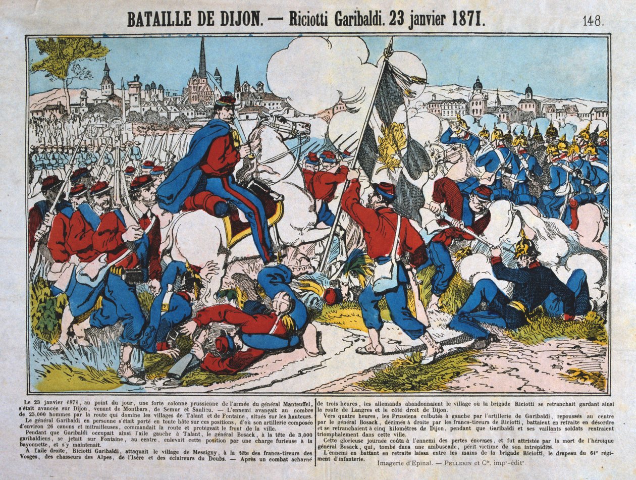 Bitva u Dijonu, francouzsko-pruská válka, 23. ledna 1871 od Unbekannt
