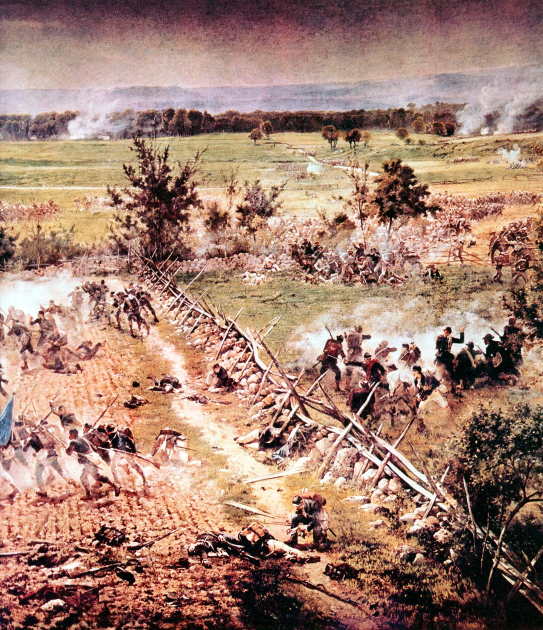 Bitva u Gettysburgu, americká občanská válka, 1.–3. července 1863 od Unbekannt