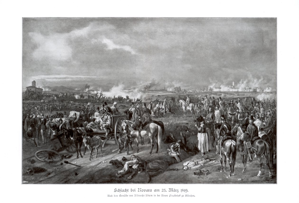 Bitva u Novary, Itálie, 23. března 1849, 1900 od Unbekannt