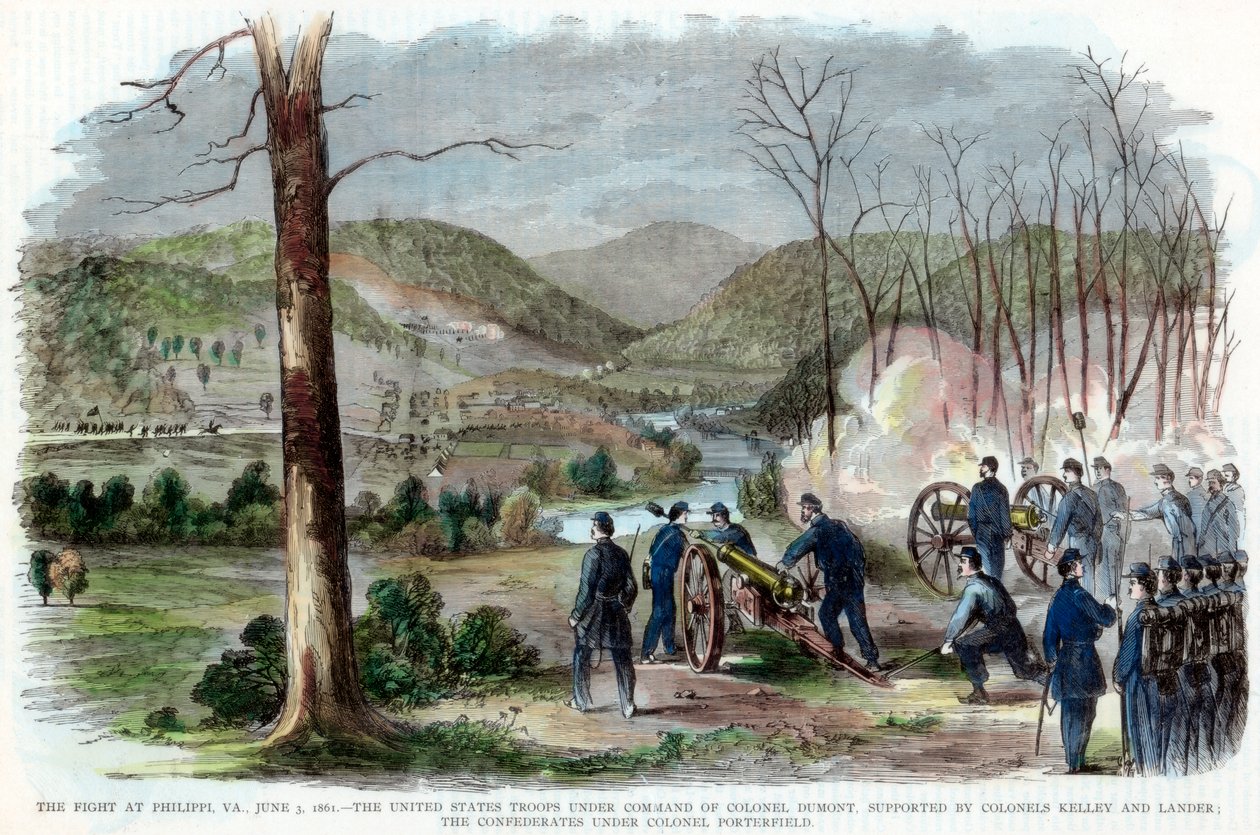 Bitva u Philippi, Západní Virginie, Americká občanská válka, 3. června 1861 od Unbekannt