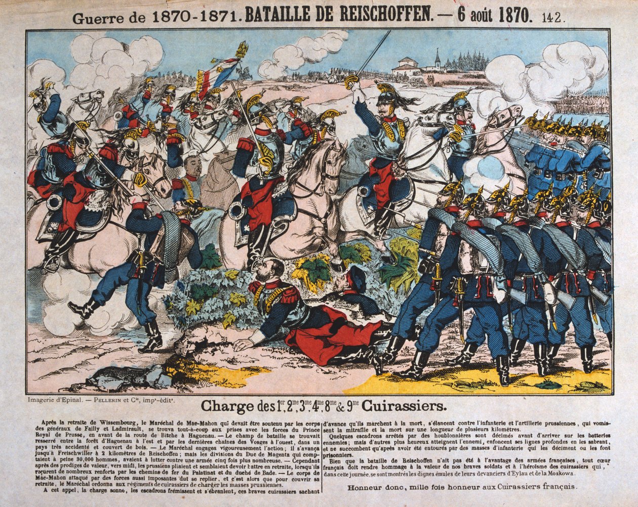 Bitva u Reichshoffenu, francouzsko-pruská válka, 6. srpna 1870 od Unbekannt