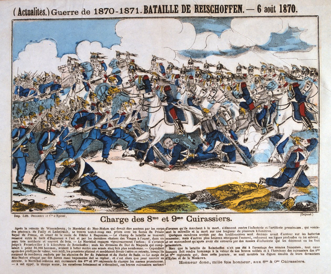 Bitva u Reichshoffenu, francouzsko-pruská válka, 6. srpna 1870 od Unbekannt