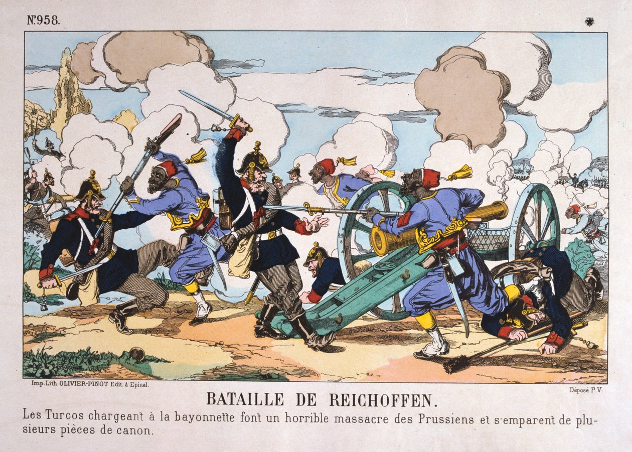 Bitva u Reichshoffenu, francouzsko-pruská válka, 6. srpna 1870 od Unbekannt