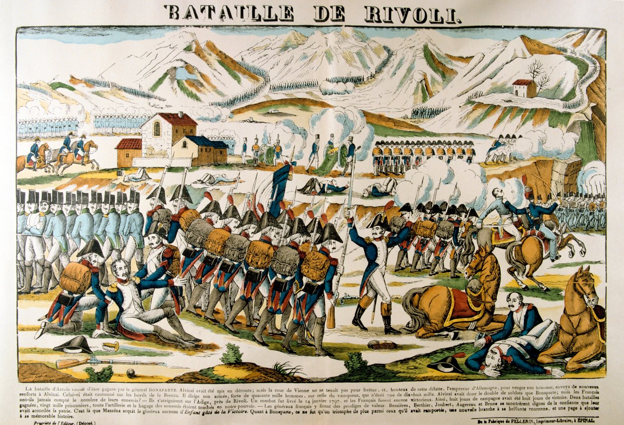 Bitva u Rivoli, 14. ledna 1797, 19. století od Unbekannt