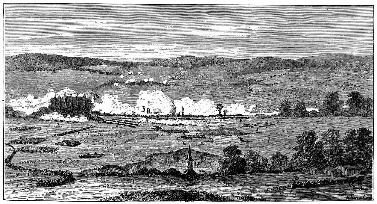 Bitva u Sedanu, Francie, francouzsko-pruská válka, 1. září 1870 od Unbekannt